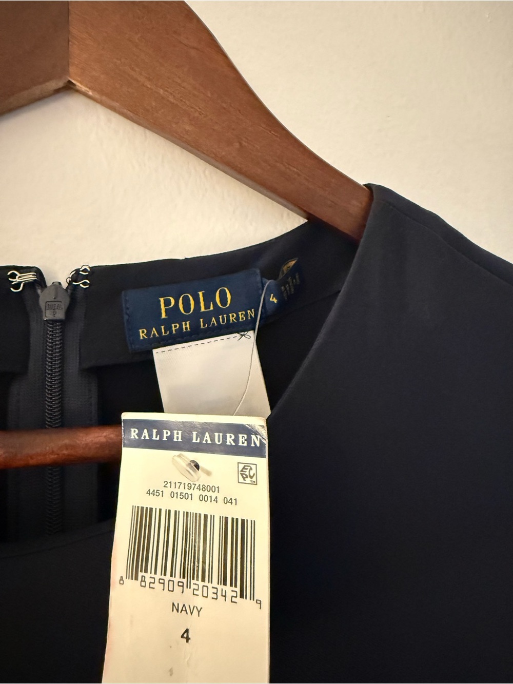 Polo by Ralph Lauren Navy Short-Sleeve Shift Dress - Picture 6 of 8